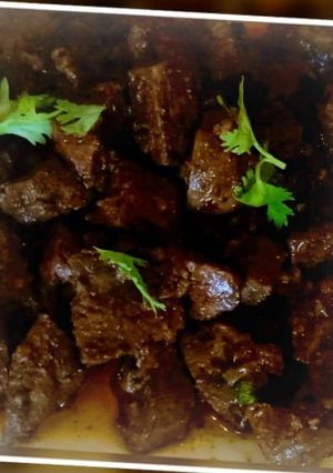 A picture of Tawa Kaleji /mutton liver.