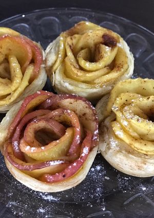 عکسی از دستور مافين رز سيب (apple rose muffin)