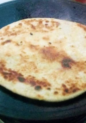 A picture of Mooli ka paratha.