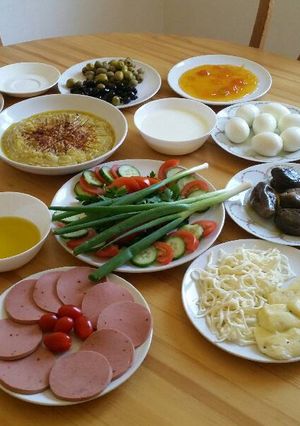 صورة لوصفة فطورنا لليوم نعمة كريم والف الحمدلله