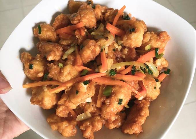 Resep Ayam Tepung Asam Manis, Lezat Sekali