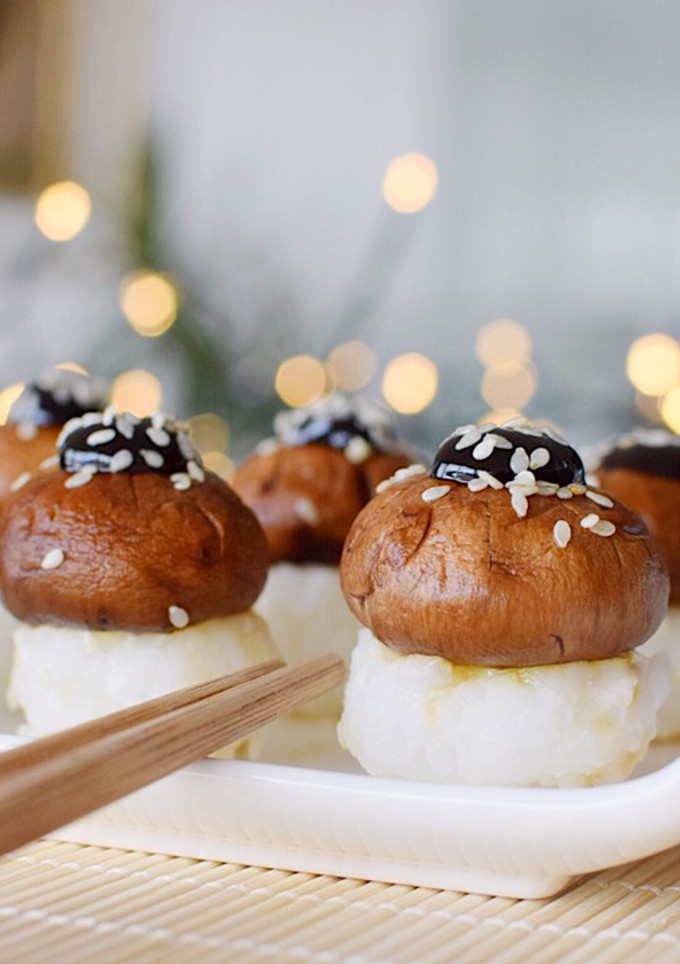 Una foto de Nigiri Sushi con Setas | DarixLAB