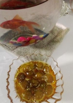عکسی از دستور مربای گوجه سبز
