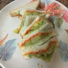 A picture of Rj special Tricolor pakoda.