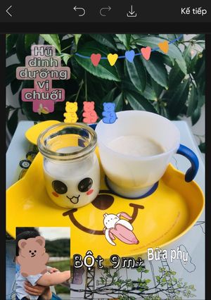 Hình của món Hũ dinh dưỡng vị chuối 🍌 cho bé từ 5m.