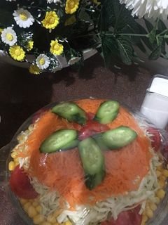 عکسی از دستور تزیین سالاد کاهو