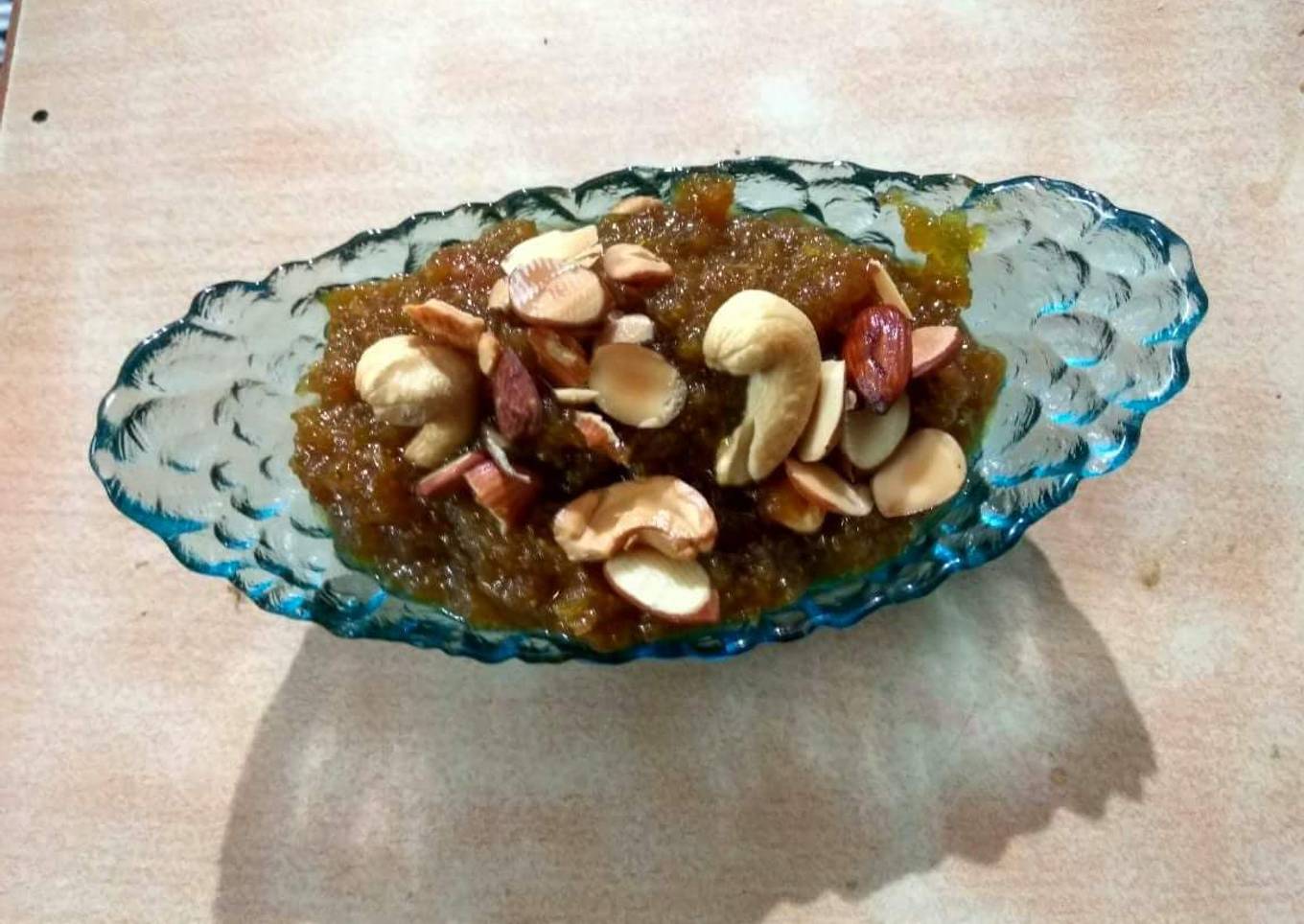 # Pumpkin halwa with jaggery