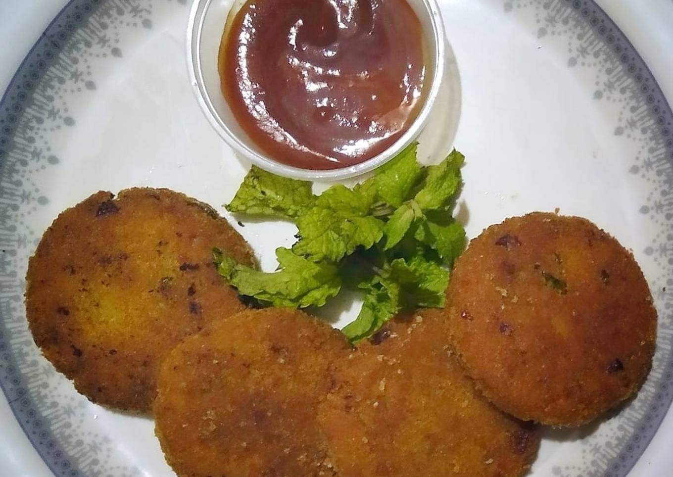 Aloo & poha cutlets