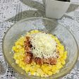 Jagung serut bolognese sauce and sosis tabur keju ala windaevi