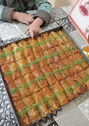 صورة لوصفة بقلاوه فيلو سهلة وسريعة وتقرمش👍🏻