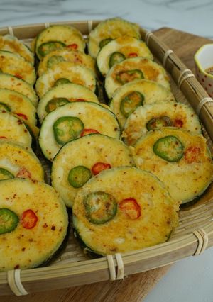 韓式櫛瓜煎餅 的食譜成品照片