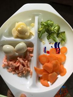 Foto resep Mpasi ikan salmon beras merah