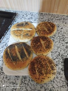 صورة لوصفة خبز الدار بزريعة الكتان والبافو