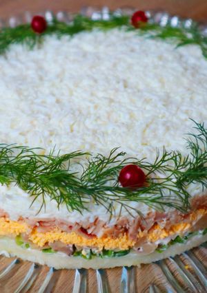 Фото Вкуснейший салат на новогодний стол.