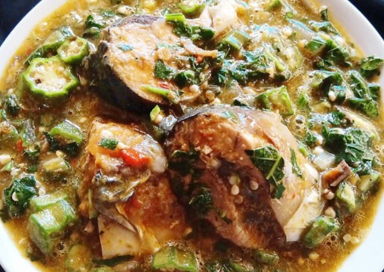 Recipe of Perfect Okrp with fresh fish soup