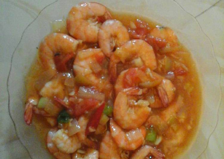 Langkah Mudah untuk Menyiapkan Udang saos asam manis simple, Bisa Manjain Lidah
