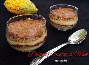 Foto resep Puding Custard Milo