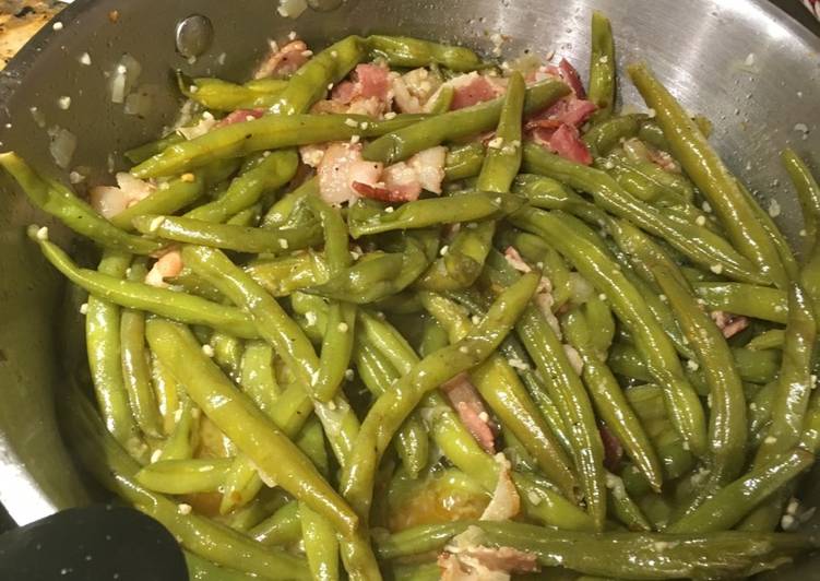 Recipe of Super Quick Homemade P-lo&#39;s Southern Style Green Beans