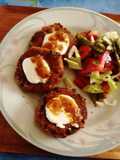 Tortitas de papa con brócoli y coliflor
