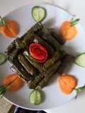 Stuffed Grape Leaves with Olive Oil (Warak Enab Bi Zeit)