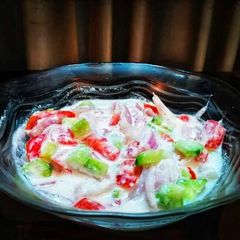 Yogurt salad A picture of Yogurt salad.