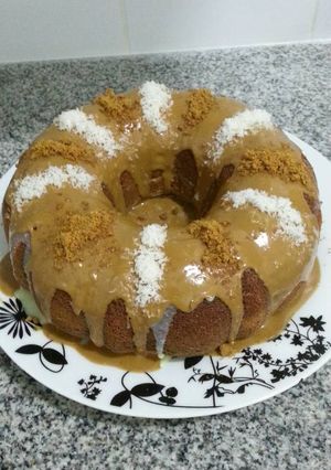 صورة لوصفة كيكة الحليب المحموس بالنسكافه
