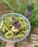 Bông cải nấm kim châm măng tây xào thịt bò