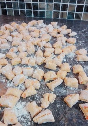 Una foto de Ñoquis de calabaza y zanahoria