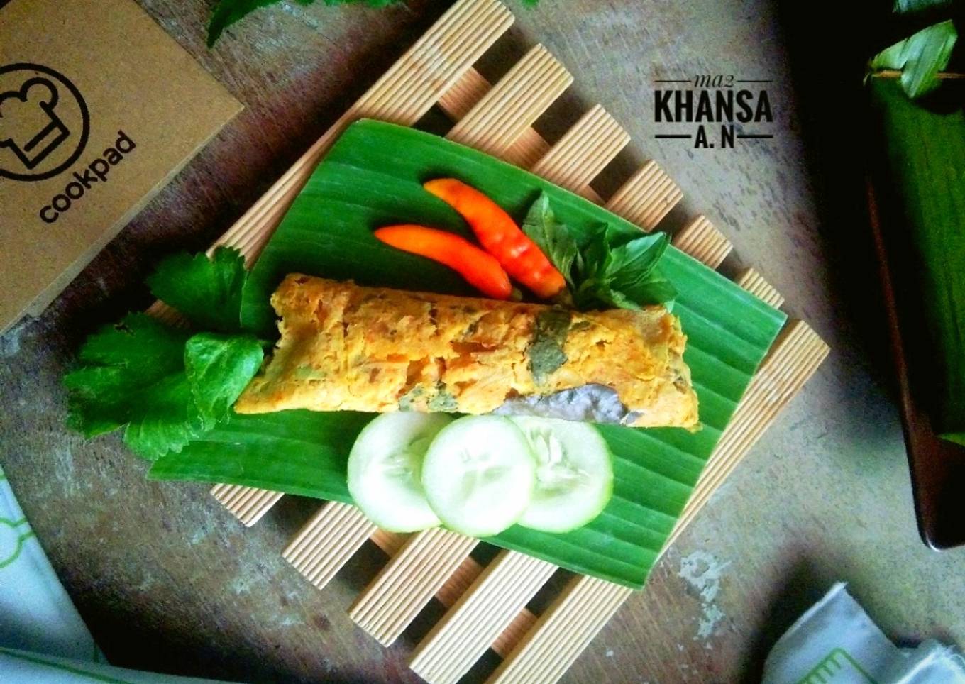 Pepes Tempe Jamur Kancing