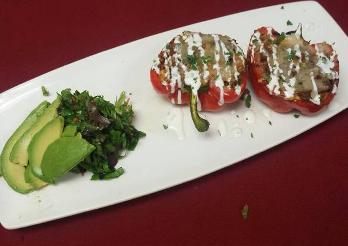 Simple Way to Prepare Speedy Southwest stuffed peppers