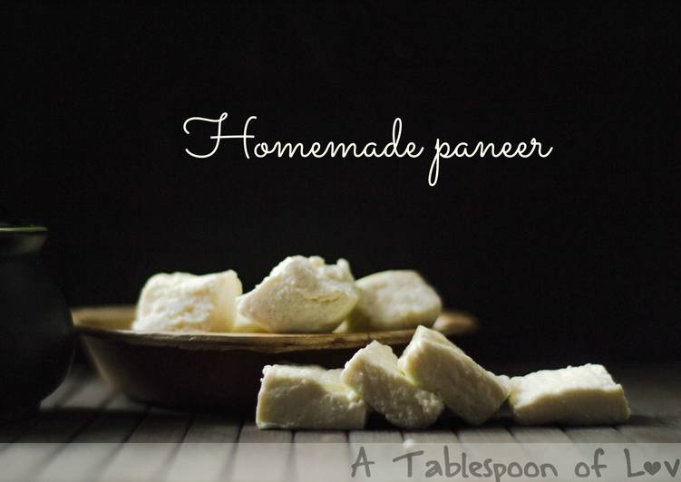 Homemade Paneer/Indian Cottage Cheese