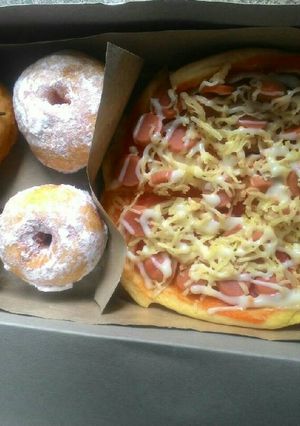Foto resep Donat & Pizza 1 bahan
