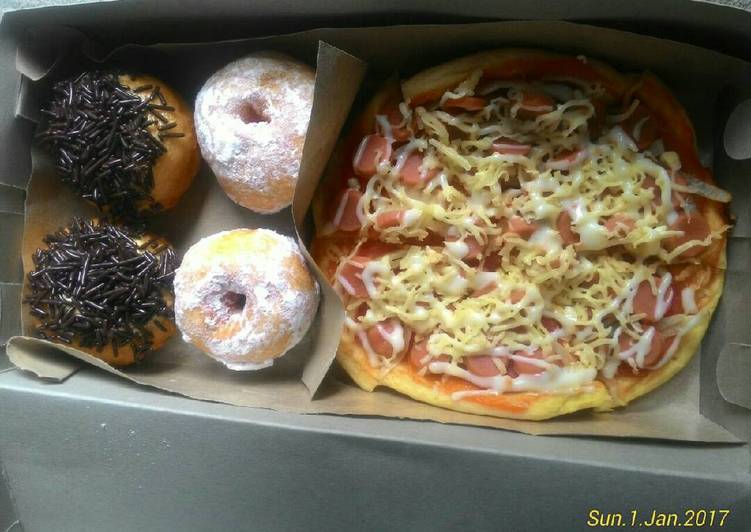 Donat & Pizza 1 bahan