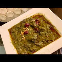 Palak ghosht😋 A picture of Palak ghosht😋.