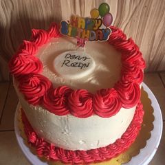 A picture of Stable cake icing for hot place.