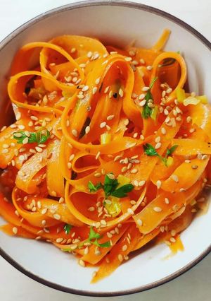 A picture of Carrot Salad with Herbs and Lemon.