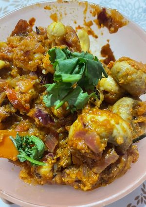 A picture of Kaju khumb makhana.