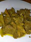Rica-rica menthok bumbu kuning