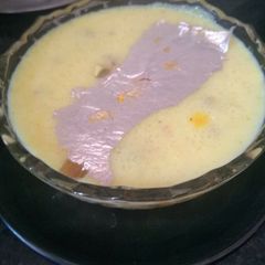 Mango samak phirni A picture of Mango samak phirni.