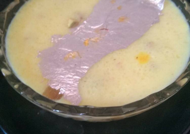 Simple Way to Make Homemade Mango samak phirni
