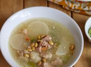 Gambar sayur lobak putih dan gajih sapi