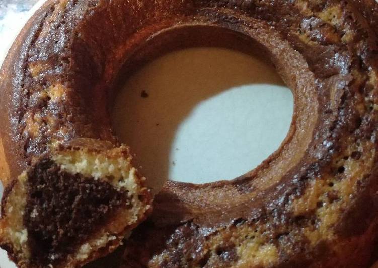 Ciambella dei sette vasetti bicolore