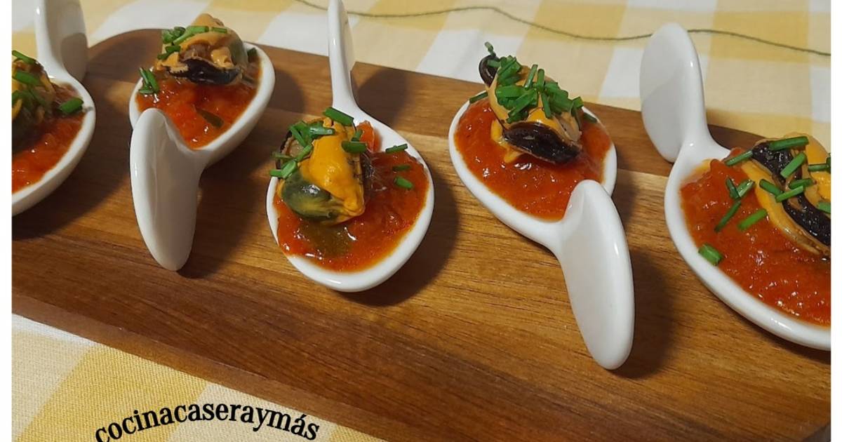 Banquete Chirrido enfermo 129 recetas muy ricas de aperitivos en cucharitas compartidas por cocineros  caseros- Cookpad