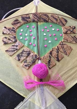A picture of Chocolate peanut chikki.