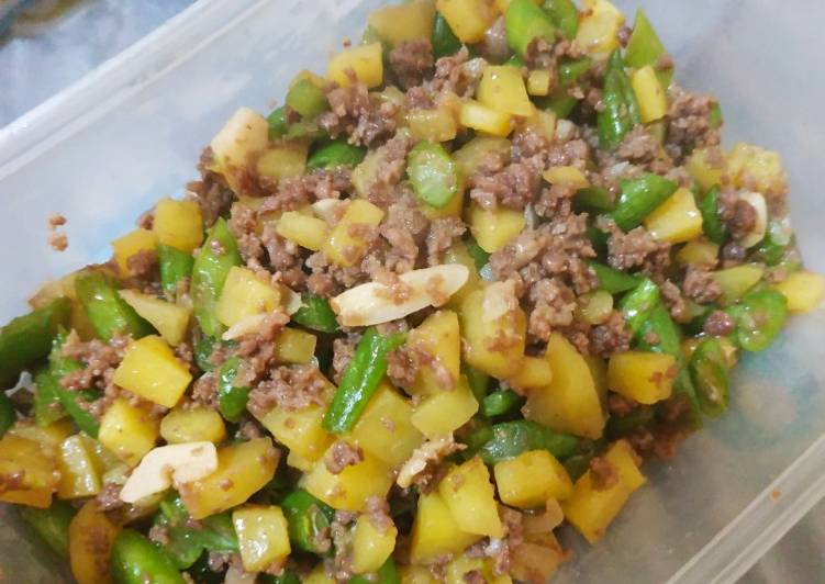 Resep Tumis Buncis Kentang Daging yang Enak Banget