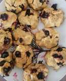 Scones de Iogurte e Mirtilos