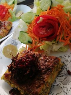 عکسی از دستور کوکو لوبیا سبز