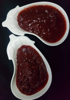 A picture of Strawberry jam.. Yummy.