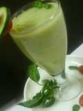 Spiced cucumber and raw mango cooler
