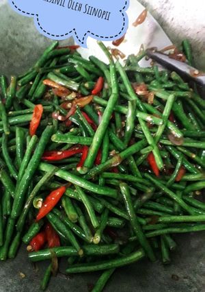 Foto resep Tumis Kacang Panjang Polosan